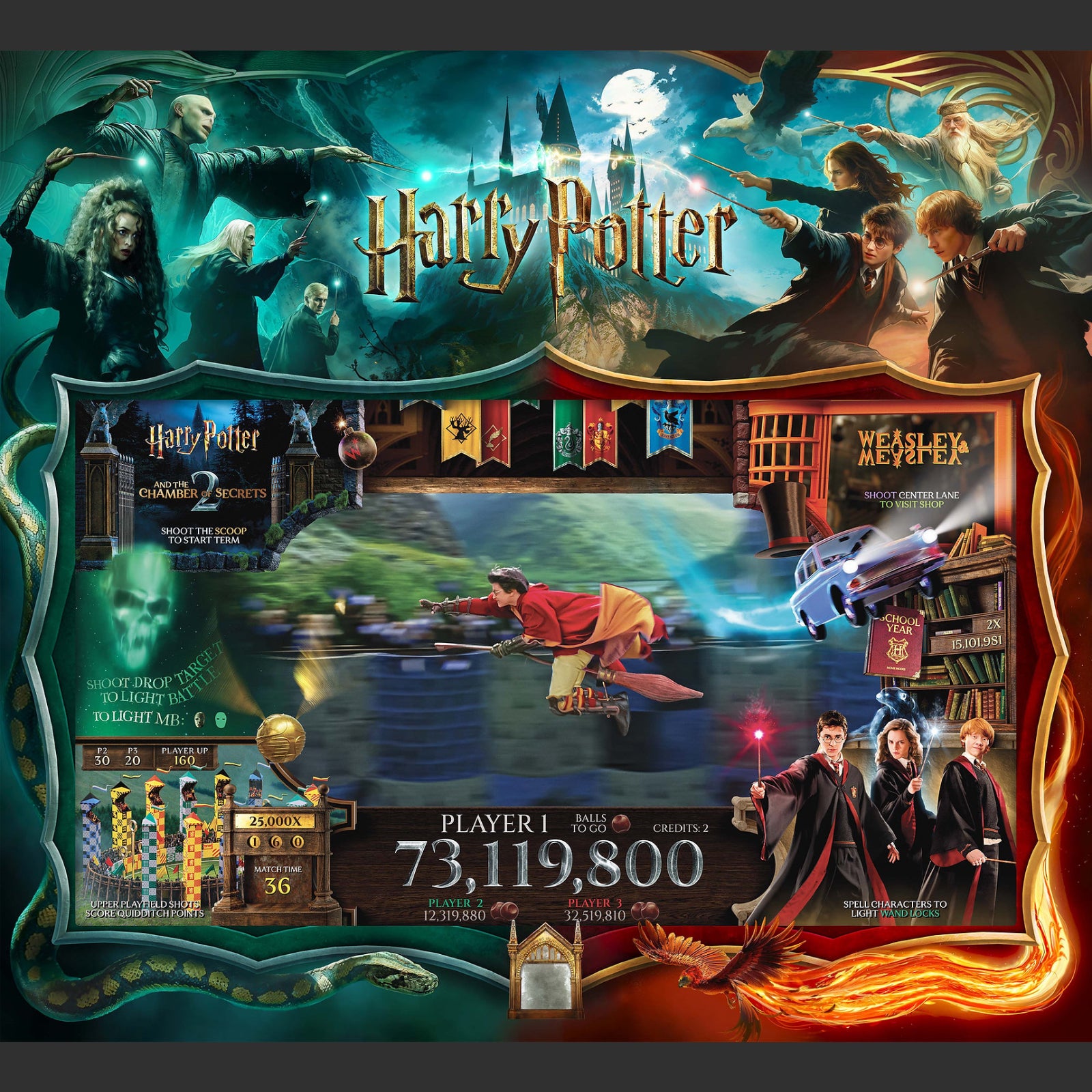 HARRYPOTTERArcadeEdition Harry Potter Arcade Edition Pinball for Sale | Premium Wizarding Pinball Machine - Image 2