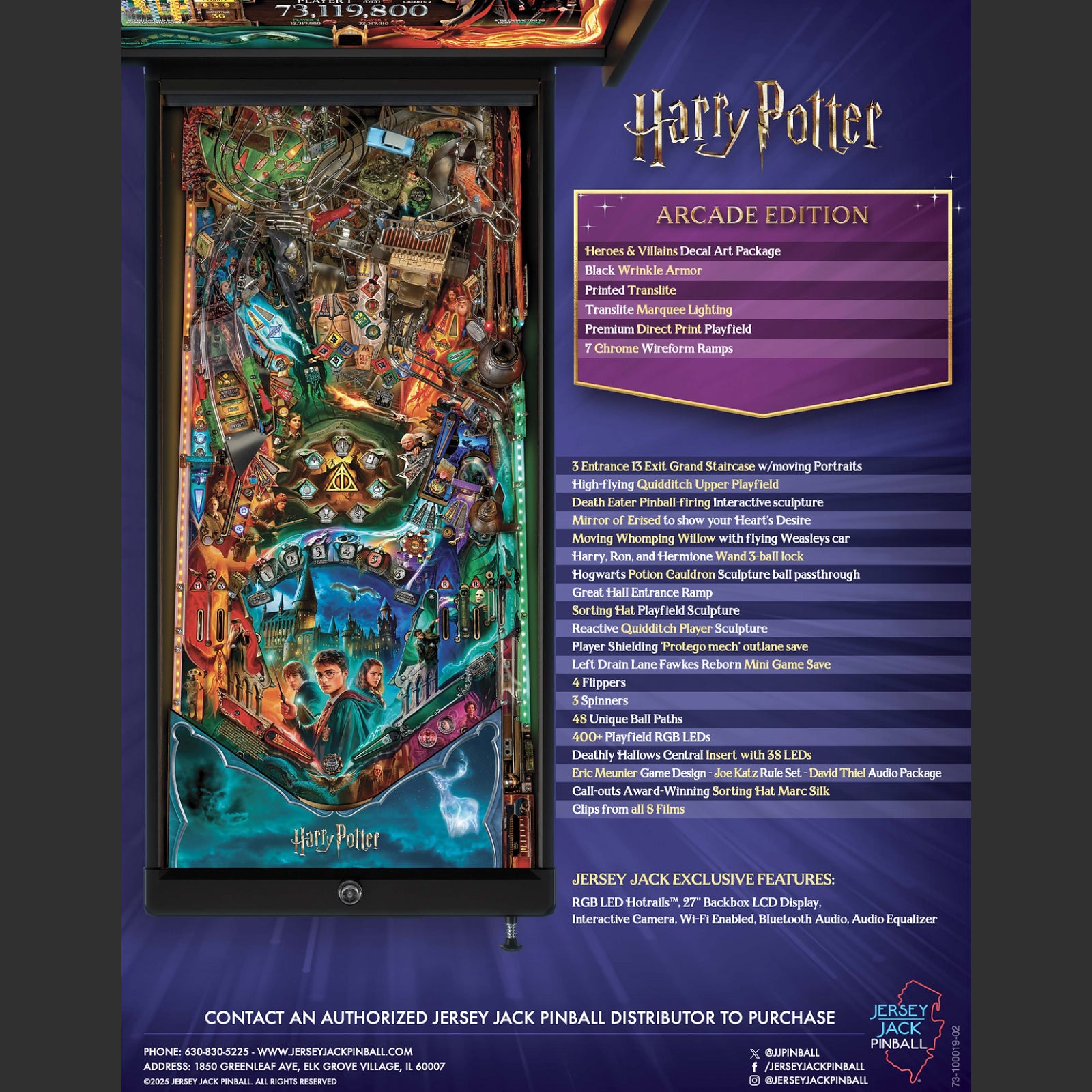HARRYPOTTERArcadeEdition8 Harry Potter Arcade Edition Pinball for Sale | Premium Wizarding Pinball Machine - Image 4