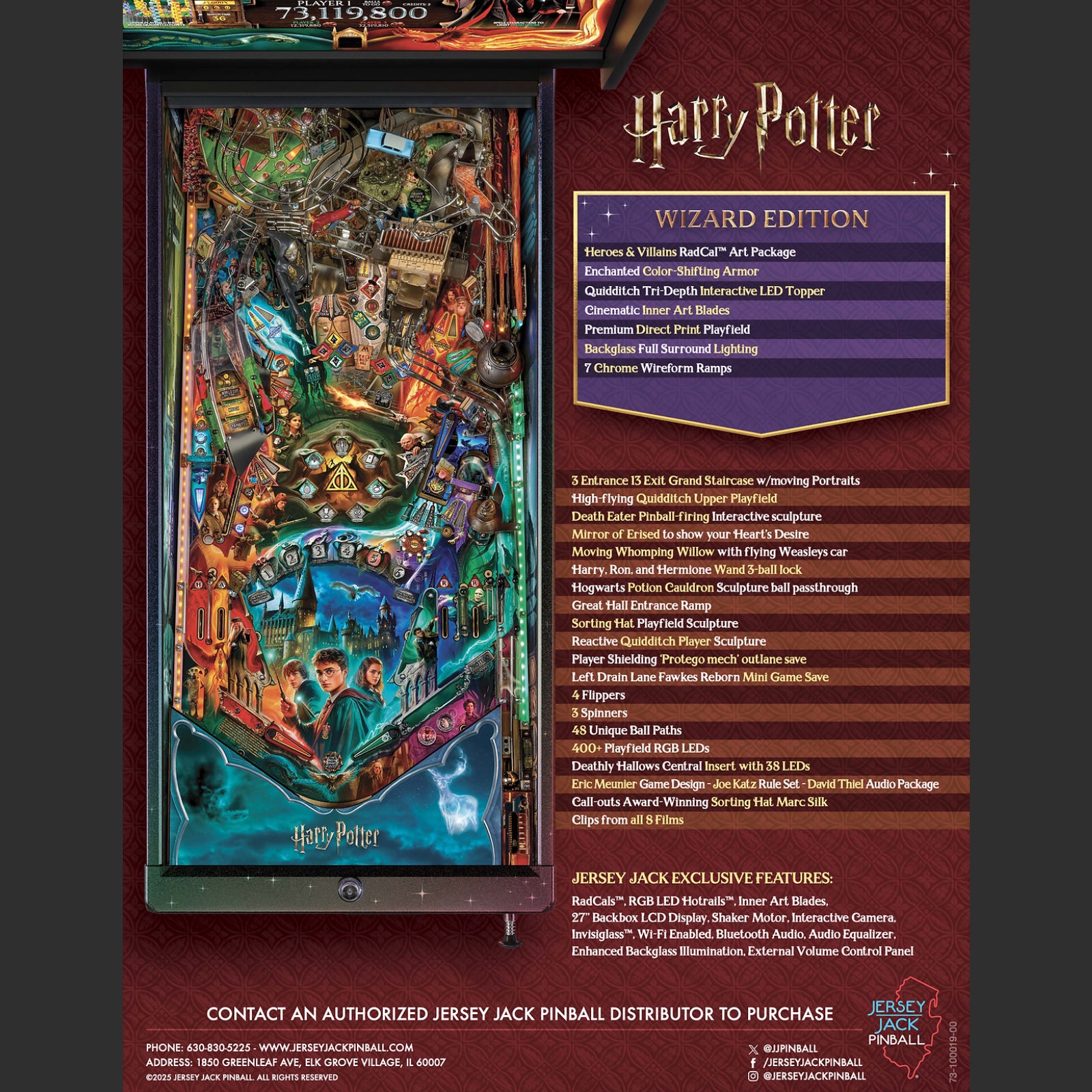 HARRY_POTTER_Wizard_Edition_2 Harry Potter Wizard Edition Pinball for Sale | Premium Wizarding Pinball Machine - Image 2