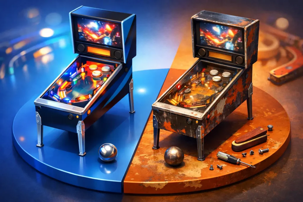 New Versus Refurbished Pinball Machines